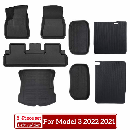 TPR Model 3 Floor Mats 8 Pieces